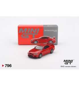 Mini GT Nissan Skyline GT-R (R34) V-Spec Active Red 1999