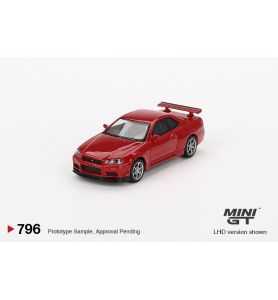 Mini GT Nissan Skyline GT-R (R34) V-Spec Active Red 1999