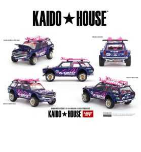 Mini GT Kaido House Datsun 510 Wagon 4x4 Offroad V2 Morado/rosa 1/64