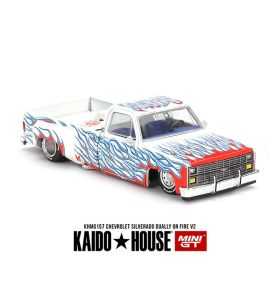Mini GT Kaido House 1980 Chevrolet Silverado Dually On Fire V2,...