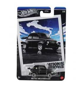 Hot Wheels Semi Premium National Icons Series '60S Fiat 500D Modificado 3/5