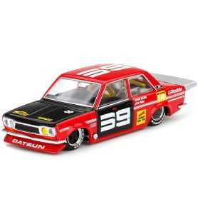 Mini GT Kaido House Datsun 510 Pro Street SK510, Rojo/Negro