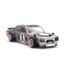 Mini GT Kaido House 1969 Nissan Skyline GT-R (KPGC10) V1, Plateado/Morado