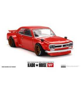 Mini GT Kaido House 1969 Nissan Skyline GT-R (KPGC10) Kaido Street V1, Rojo