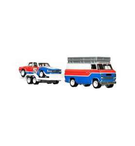 Hot Wheels Team Transport '70 Rover P6 Group 2 + HW Rally Hauler