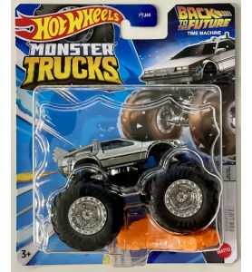 Hot Wheels Monster Truck Back to the future Time Machine Delorean Regreso al...