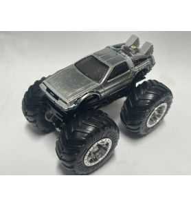 Hot Wheels Monster Truck Back to the future Time Machine Delorean Regreso al...