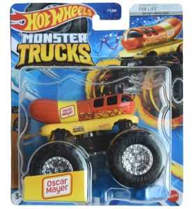 Hot Wheels Monster Trucks Oscar Mayer - Tarjeta defectuosa