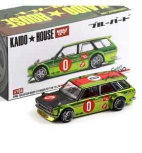 Mini GT Kaido KHMG 196 Datsun Kaido 510 Wagon Og Flow Yellow