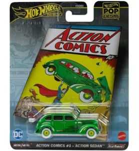 Hot Wheels Premium Pop Culture Superman Action Comics 1 Action Sedan