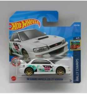 Hot Wheels - '98 Subaru Impreza 22B-STi Version - Treasure Hunt Short Card -...