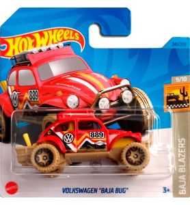 Hot Wheels Volkswagen Baja Bug - TH - Treasure Hunt - Baja Blazers 9/10 -...