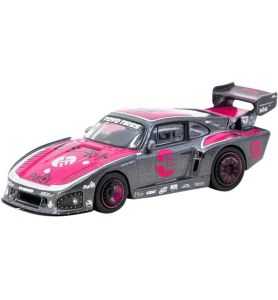 Tarmac Works Ixo Models PORSCHE 935 K3V BY BISIMOTO 1980 GREY PINK