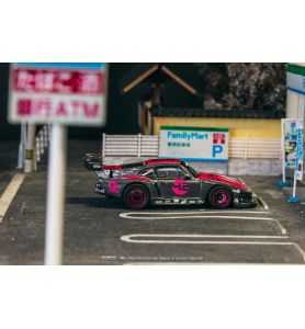 Tarmac Works Ixo Models PORSCHE 935 K3V BY BISIMOTO 1980 GREY PINK