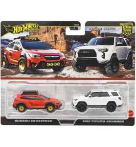 Hot Wheels Premium 2 - Pack duo Pack Subaru Crosstrek - 2018 Toyota 4Runner