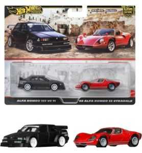 Hot Wheels Premium Pack Duo - Pack 2 - Alfa Romeo 155 V6 Ti - '69 Alfa Romeo...