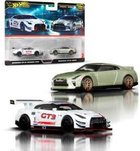 Hot Wheels Premium Pack 2 - Pack Duo - Nissan GT-R nismo GT3 Nissan GT-R (R35)