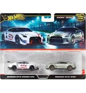 Hot Wheels Premium Pack 2 - Pack Duo - Nissan GT-R nismo GT3 Nissan GT-R (R35)