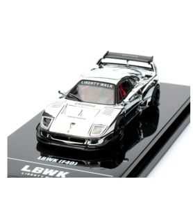 Inno64 Ferrari F40 LBWK Liberty Walk Cromado Plata1/64