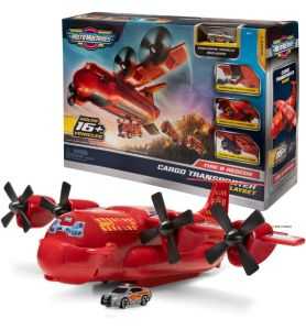 Micro Machines Avión de Carga Bomberos + 1 vehículo Exclusivo