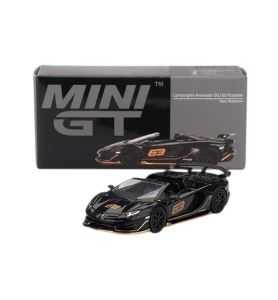 Mini GT Lamborghini Aventador SVJ 63 Roadster Nero Aldebaran