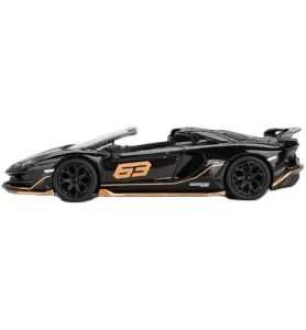 Mini GT Lamborghini Aventador SVJ 63 Roadster Nero Aldebaran