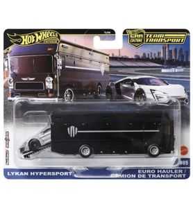 Hot Wheels Team Transport Lykan HyperSport & Euro Hauler
