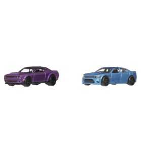 Hot Wheels Premium 2 Pack - Pack Duo - 2018 Dodge Challenger SRT Demon & 2015...