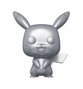 Funko Pop Jumbo Pokemon Pikachu Plateado 26cm Edición Especial Exclusivo