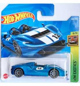 Hot Wheels McLaren Elva HW Exotics 6/10 HCX54 - Short Card - Blau Metallic -...