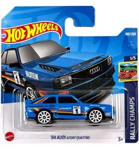 Hot Wheels - ´84 Audi Sport Quattro - Rally Champs 1/5 - HCX60 - Short Card -...