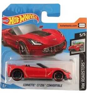 Hot Wheels Corvette C7 Z06 Convertible HW Roadsters 5/5 2019 (095/250) Short...