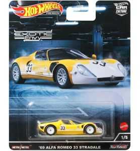 Hot Wheels Premium Exotic Envy 1969 Alfa Romeo 33 Stradale 1/5
