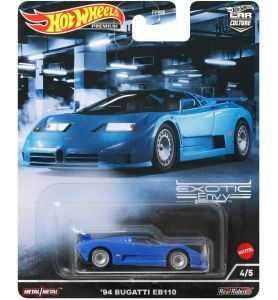 Hot Wheels Premium Exotic Envy Bugatti EB110 4/5