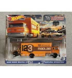 Hot Wheels Team Transport Mad Mike Mazda Rx3 GT SAKURA SPRINTER