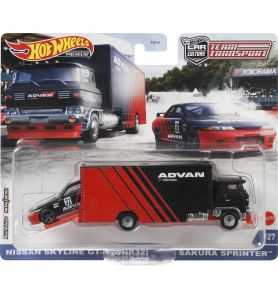 Hot Wheels Team Transport Nissan Skyline GT-R Nuevo SAKURA SPRINTER Nº27