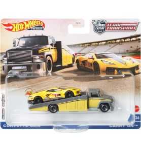 Hot Wheels Team Transport Corvette C8.R + Carry On Nº36