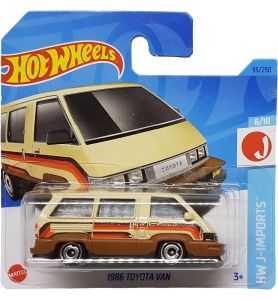 Hot Wheels - 1986 Toyota Van - HW J-Imports 6/10 - HKJ15 - Short Card - Beige...