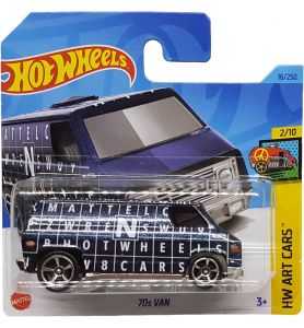 Hot Wheels - Van 70s - HW Art Cars 2/10 - HKK16 - Short Card - Metalflake...