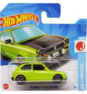 Hot Wheels - ´73 Honda Civic Custom - HW J-Imports 8/10 - HKG40 - Short Card...