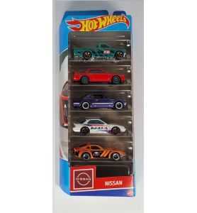 Hot Wheels Pack 5 Coches NISSAN - HLY73