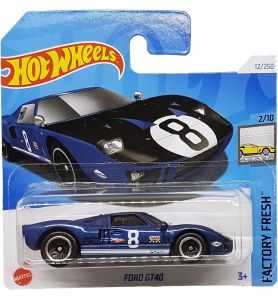 Hot Wheels - Ford GT40 - Factory Fresh 2/10 - HTD34 - Short Card - Good Year...