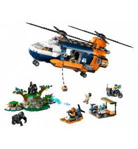 Lego City 60437 Exploradores de la Jungla: Helicóptero en Campamento Base