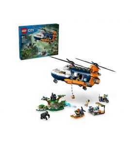 Lego City 60437 Exploradores de la Jungla: Helicóptero en Campamento Base