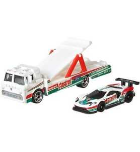 Hot Wheels Team Transport 2016 Ford GT Race + Ford C-800