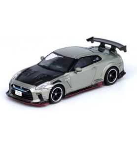Inno64 Models GT-R R35 Top Secret RHD verde claro metálico Tokyo 2024