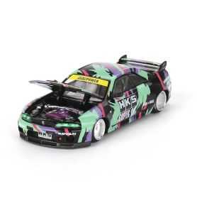 Mini GT  Kaido House Nissan Skyline GT-R (R33) HKS V1 Black Green 1/64