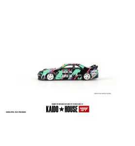 Mini GT  Kaido House Nissan Skyline GT-R (R33) HKS V1 Black Green 1/64
