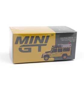 Mini GT Land Rover Defender 110 1989 Camel Trophy Amazon Team Japan RHD...