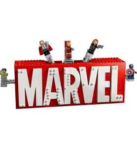 Lego Marvel 76313 Logotipo Marvel y Minifiguras